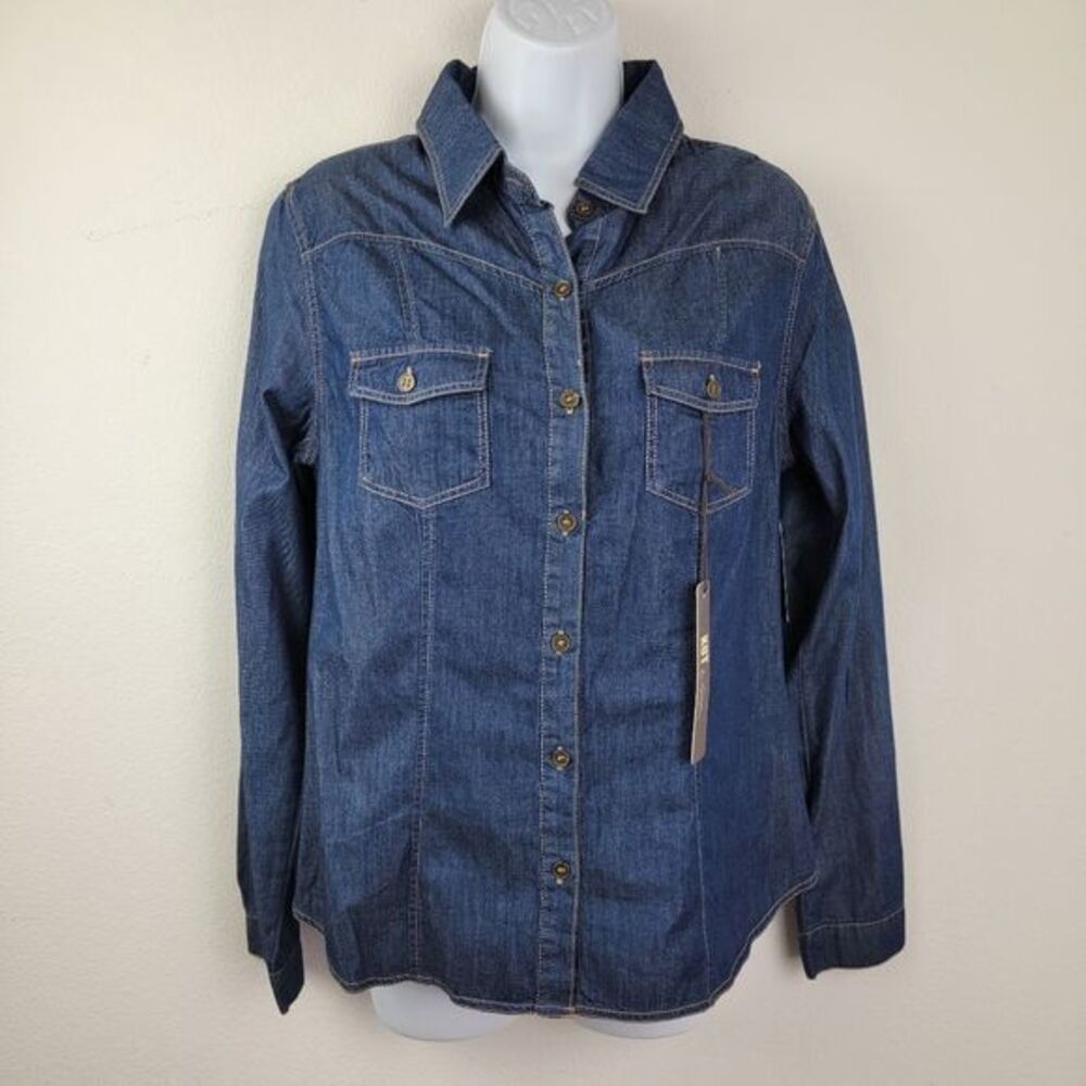 Kut from the Kloth button down shirt top size medium